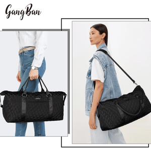 Borsa da viaggio grande da donna con tracolla regolabile, tasca impermeabile, borsa sportiva resistente per palestra, viaggi, weekend, ospedale - Product Image 5