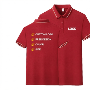 Custom Logo Men's <b>Orange</b> Cotton <b>Polo</b> Shirt Short Sleeve Embroidered Front Print Breathable Casual Oem Service - Product Image 3