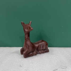 Figurine de cerf moderne en aluminium, statue décorative d'animal, objet de décoration pour la maison, sculpture d'art métallique faite à la main pour table de salon - Product Image 5