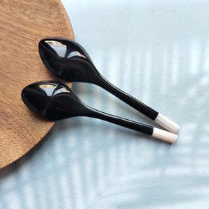 Las cucharas de cuerno de búfalo natural más vendidas del año 2026, comúnmente utilizadas para comer caviar, servir ensaladas y degustar platos finos. - Product Image 5