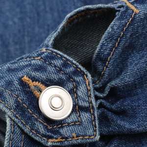 Jean Ballon Taille Mi-Haute en Denim Personnalisé avec Logo, Nouvelle Tendance, Couleur Unie Rétro, Décontracté pour Femme - Product Image 2