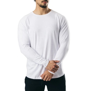 High Quality Men 100% Cotton T-Shirt Custom Logo <b>Long</b> Sleeve <b>Tshirt</b> Hip Hop Plus Size Plain <b>Long</b> Sleeve T Shirt - Product Image 1