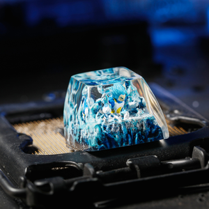 Keycaps Mystiques Anime, Keycaps Artisanaux Personnalisés, Keycaps Anime Mignons, Keycaps Verts, Ensemble de Keycaps, Keycaps en Résine - Product Image 6