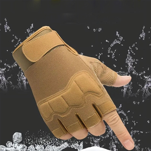 Gants de cyclisme demi-doigts en cuir PU durable de bonne qualité avec rembourrage en gel, nouveaux designs, gants de cyclisme de course pour le sport - Product Image 5