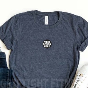 Camiseta Premium Ligera de Color Liso Heathered, Camiseta Bella Canvas 3001CVC OEM - Product Image 2