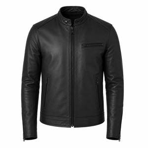 Veste en cuir pour homme de qualité supérieure, élégante et stylée, coupe classique, style automne - Product Image 1