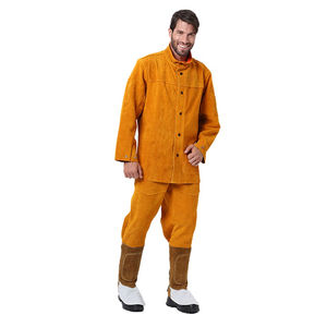 รองเท้าบูทหนังวัวสำหรับงานเชื่อมแบบหนาพิเศษ ป้องกันการเสียดสี ทนทานต่อความร้อน เหมาะสำหรับช่างเชื่อมและงานก่อสร้าง - Product Image 4