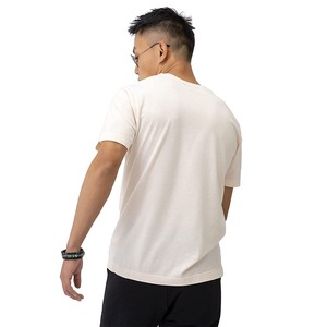 เสื้อยืดคอกลมทรงโอเวอร์ไซส์ผ้าคอตตอนหนานุ่มพิมพ์ลายสกรีนสำหรับผู้ชาย - Product Image 2