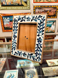Cadre photo en os, artisanal, qualité export, décoration intérieure, salon, provenance Inde - Product Image 3