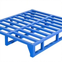 Support de palette suspendu FinePunch à 5 niveaux, robuste, en métal bleu, avec cadre principal en acier galvanisé et revêtement en poudre, pour récupération automatisée