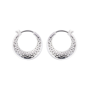 Auténticos Pendientes de Aro de Plata de Ley de Estilo Étnico, Joyería de Moda Boho Hecha a Mano, Ligera, Regalo Ideal para Mujeres - Product Image 4
