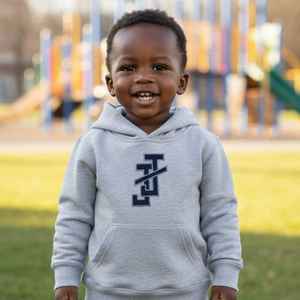 Sweat-shirt à capuche en polaire gris pour tout-petits Jack and Jill, sweat-shirt décontracté chaud pour bébés garçons et filles avec poche avant - Product Image 6