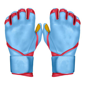 Hot Sale Best Enhancing Performance Batting Gloves Wholesale Good Price Sporty Look Solid Color Batting Gloves - Product Image 5