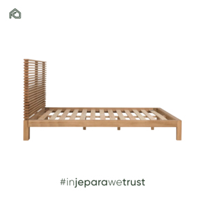 KLOPS LIVING Factory Direct Custom Midcentury Modern Solid Teak Wood Hand Carved Eco-Friendly Durable Comfortable Twin <b>Frame</b> OEM - Product Image 2