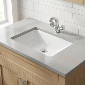 High Quality 16x16 Square Ceramic Countertop Wash Basin Modern Bathroom Vanity Sink For Hotel Decor - Product Image 1