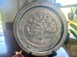 Assiette de présentation ronde moderne en acier inoxydable, aspect cristal, écologique et non toxique, pour la décoration de mariage - Product Image 4