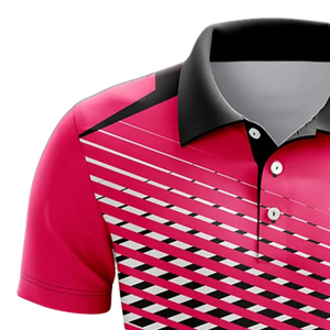 Maillot de cricket rose pour hommes, sublimation, manches courtes, vêtements de sport, tenue de match, uniforme d'équipe, vêtements d'entraînement, vêtements de performance - Product Image 3