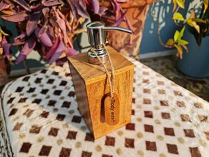 Juego de baño de madera de cinco piezas, rectangular, minimalista, jabonera, soporte para cepillos de dientes, bandeja, fácil de limpiar, accesorios para encimera - Product Image 3