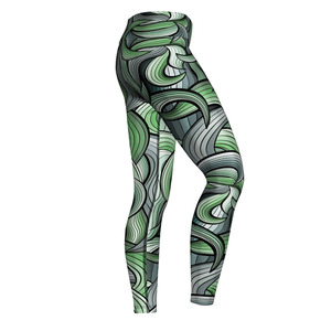 Leggings de sport personnalisés de haute qualité pour femmes, tricotés, épaisseur standard, vente en gros - Product Image 3
