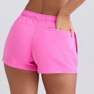 Shorts de Playa Personalizables para Mujer, 100% Algodón, Casuales, Transpirables, de Secado Rápido, Cintura Elástica, para Gimnasio y Fitness, Servicio OEM - Product Image 5