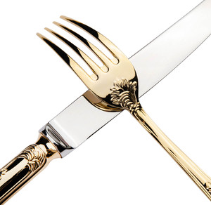 High on Demand Kitchen & Tableware Metal Cutlery <b>Set</b> for Home <b>and</b> Hotel Use Luxury Flatware <b>Spoon</b> From India - Product Image 2
