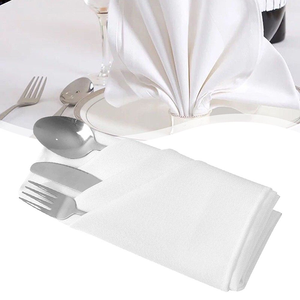 Serviette en coton réutilisable pour hôtels et banquets, serviette en coton pour restaurants et cafés - Product Image 4