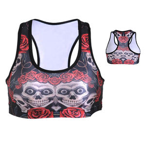 Soutien-gorge de sport confortable, coupe ajustée, taille haute, respirant, imprimé personnalisé sur le devant, idéal pour l'entraînement, en promotion en ligne - Product Image 4