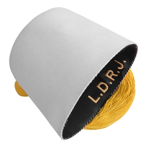 Custom Order of Eastern Star White Fez Cap 3D Embroidered Waterproof 100% Wool with Yellow Top Tassel OEM ODM - Product Image 2