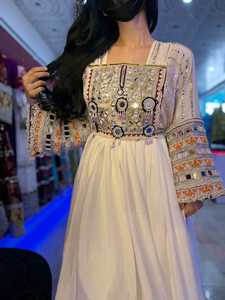 Robe ethnique afghane personnalisée, vintage, faite à la main, brodée, vêtements traditionnels bohèmes pour femmes, vente en gros OEM - Product Image 4