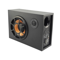 Subwoofer actif pour voiture de 8 pouces, haut-parleur de basses haute puissance 12V, amplificateur intégré, boîte de subwoofer audio pour système audio de véhicule