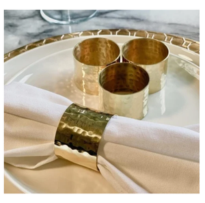 แหวนรัดผ้าเช็ดปากทองเหลืองแบบปรับแต่งได้ทันสมัย แหวนรัดผ้าเช็ดปากคุณภาพพรีเมียมสำหรับตกแต่งโต๊ะงานแต่งงาน ใช้สำหรับขายส่ง - Product Image 1