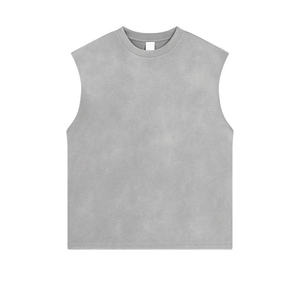 เสื้อกล้ามผู้ชายแบบสวม คอกลม ทรงเข้ารูป ผลิตตามสั่ง พิมพ์ลายได้ คุณภาพสูง ผ้าฝ้ายออร์แกนิค 100% ถักแบบริบ ระบายอากาศได้ดี แห้งเร็ว - Product Image 4