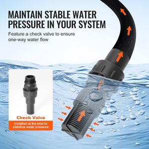 Bomba de Agua Automática para Riego de 1.6 HP, 1320 GPH, Tanque de Presión para Pozos Poco Profundos de 5 Galones, 30/50 P - Product Image 5