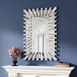 Handmade Decorative Wall <b>Mirror</b> with Wooden Frame for Living Room Bedroom Hallway and Entryway At Best Price - Product Image 2