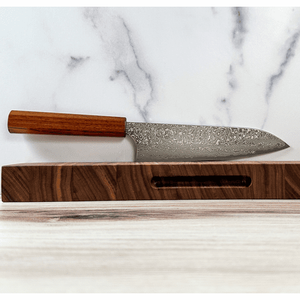 Cuchillo de chef de 12.5 pulgadas, acero damasco japonés, el más afilado, mango de resina de 67 capas con funda de cuero. - Product Image 4
