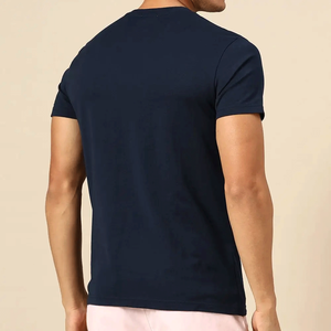 Camiseta de algodón de manga corta con cuello redondo y estampado de árbol para hombre, color azul marino, diseño casual, corte regular, Save Our Home - Product Image 3