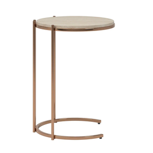 Adjustable Metal <b>Side</b> <b>Table</b> Office Furniture Marble Top <b>with</b> Round Shape Corner <b>Table</b> Cabinet for Living Room, <b>Drawing</b> Room - Product Image 5