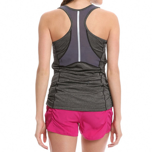 เสื้อกล้ามไร้ตะเข็บสำหรับผู้หญิง ยี่ห้อ ELIVEERA ENTERPRISES สำหรับฤดูร้อน เหมาะสำหรับออกกำลังกาย ผลิตตามสั่ง คุณภาพดี ราคาถูก ผ้าถัก สีพื้น - Product Image 3