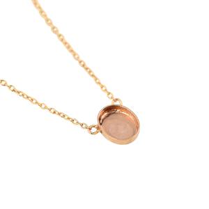 Pendentif ovale en argent sterling 925 plaqué or 14 carats, serti en bélière, semi-monté, avec pierre précieuse, rempli de résine de cendres, bijoux - Product Image 1