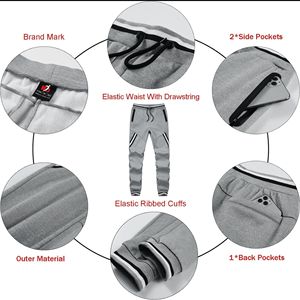 100% Cotton Hooded Casual Solid Men's Sports Tracksuit-Custom Logo Training Suit Breathable Lightweight Winter Warm Fleece - Product Image 4