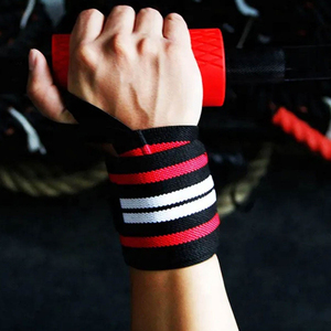 Bandes de poignet de musculation personnalisées avec logo imprimé, respirantes, légères, couleur unie, en stock pour la gym et le fitness, prix abordable, OEM - Product Image 5
