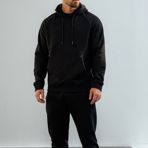 Sweat à capuche pour homme, tissu technique de qualité supérieure, 65% coton, 35% [matière technique], coupe ajustée, doublure lisse, poches cachées - Product Image 1
