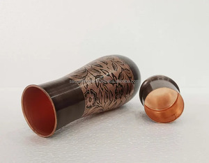 Venta caliente auténtica botella de Cobre Indio desintoxicación natural con hidratación inspirada en Ayurveda disponible a buen precio - Product Image 3
