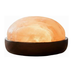Lampe de sel himalayenne en forme de dôme au design élégant, décoration d'intérieur, éclairage d'ambiance - Product Image 1
