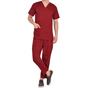 Men High Quality Summer Customized Medical Uniforms Breathable Men Short Sleeve Breathable Nurse Hospital <b>Scrubs</b> <b>Sets</b> - Product Image 1