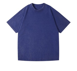 เสื้อยืดคอกลมผ้าคอตตอนหวี OEM 220 กรัม สำหรับผู้ชายและผู้หญิง ซักแล้วไม่เป็นขุย ระบายอากาศได้ดี ไซส์พลัส สวมใส่สบายๆ ในฤดูร้อน สินค้านำเข้า - Product Image 2