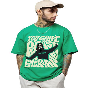 T-shirt rétro surdimensionné délavé à l'acide pour homme Streetwear sérigraphié avec logo personnalisé - Product Image 2