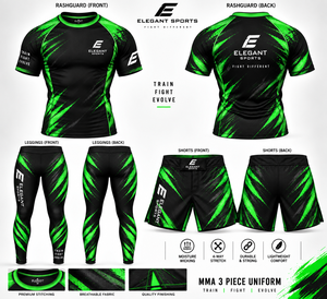 3 piece BJJ Rash Guard with <b>mma</b> <b>shorts</b> <b>mma</b> legging Boxing Fitness Training Compression Muay Thai Jitsu <b>MMA</b> Suits custom design - Product Image 1