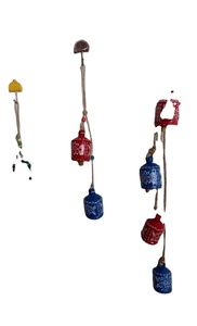 Campana de hierro/campana rústica Antigua/campana de Navidad para colgar campanas para decoración de boda de Navidad y decoración de fiesta campanas de vaca - Product Image 5