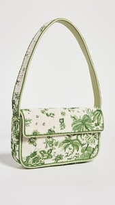 Green Floral <b>Beaded</b> Shoulder Bag Handmade Embroidered Women Handbag Custom <b>Purse</b> for Party - Product Image 4